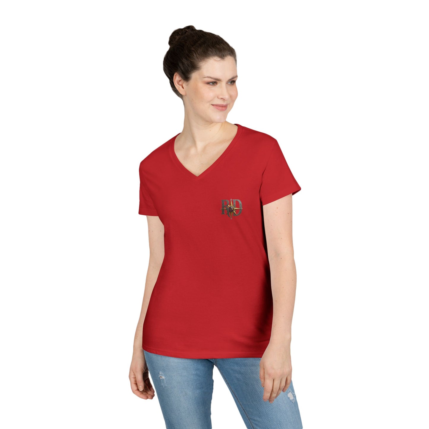 Reanne Dupris Compass V-Neck Tee —