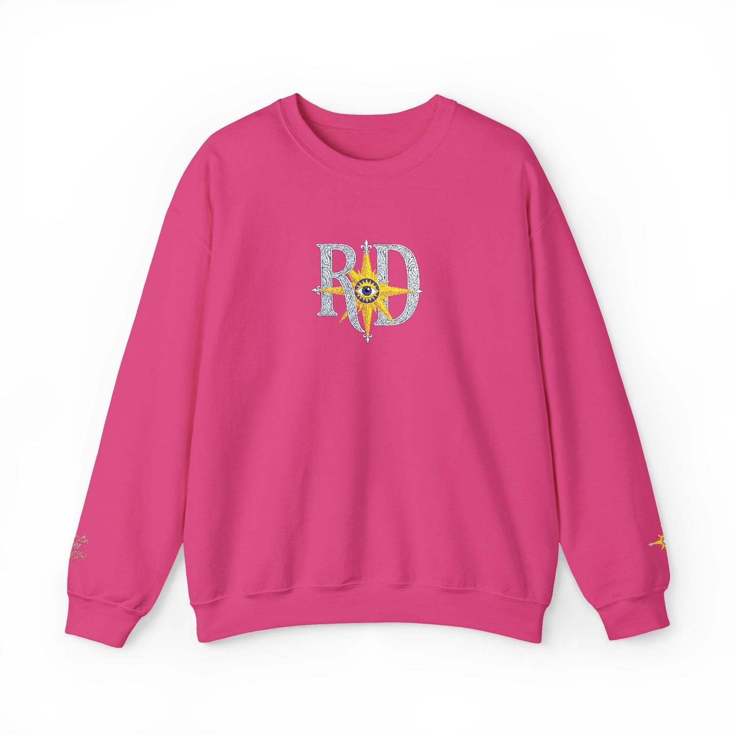 Reanne Dupris Embroidered Crewneck Sweatshirt with embroidered sleeves