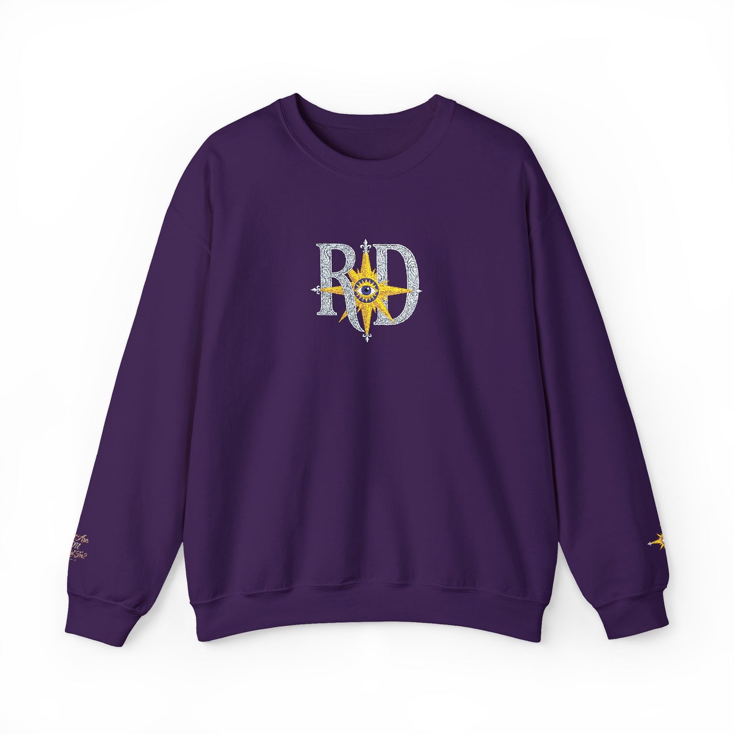 Reanne Dupris Embroidered Crewneck Sweatshirt with embroidered sleeves
