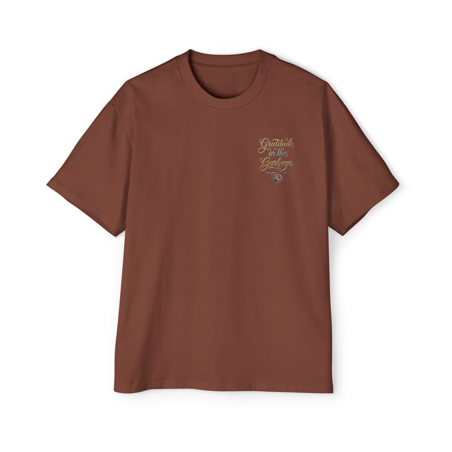 Gratitude in the Garbage Oversized Tee — Men's Graphic T‑Shirt