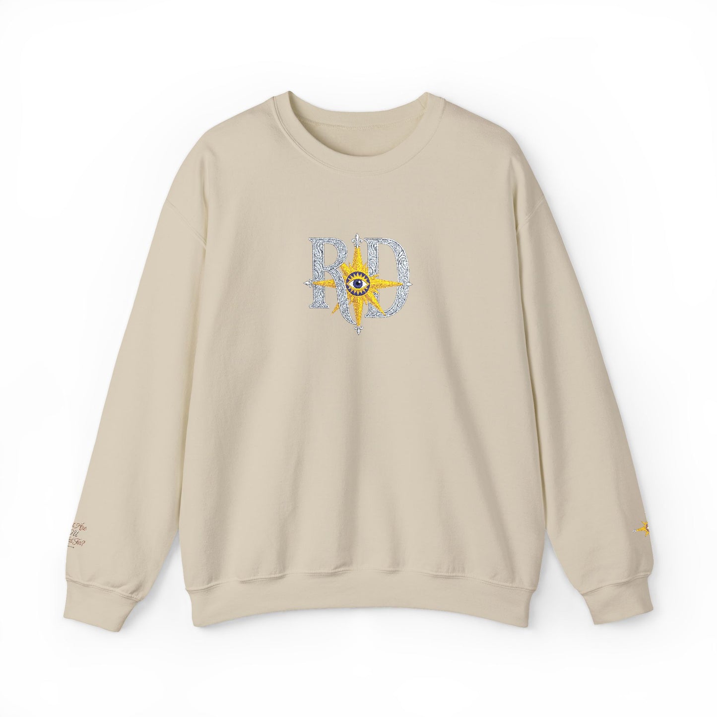 Reanne Dupris Embroidered Crewneck Sweatshirt with embroidered sleeves