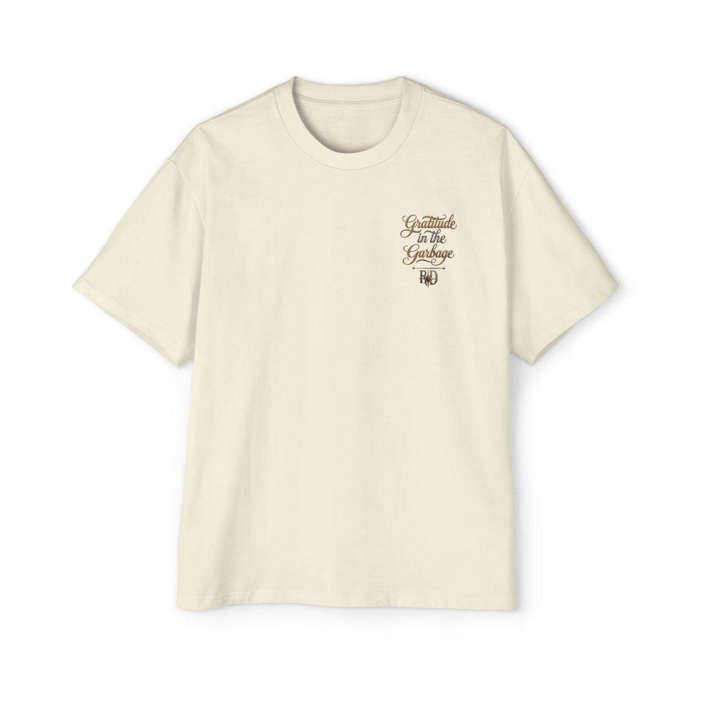 Gratitude in the Garbage Oversized Tee — Men's Graphic T‑Shirt