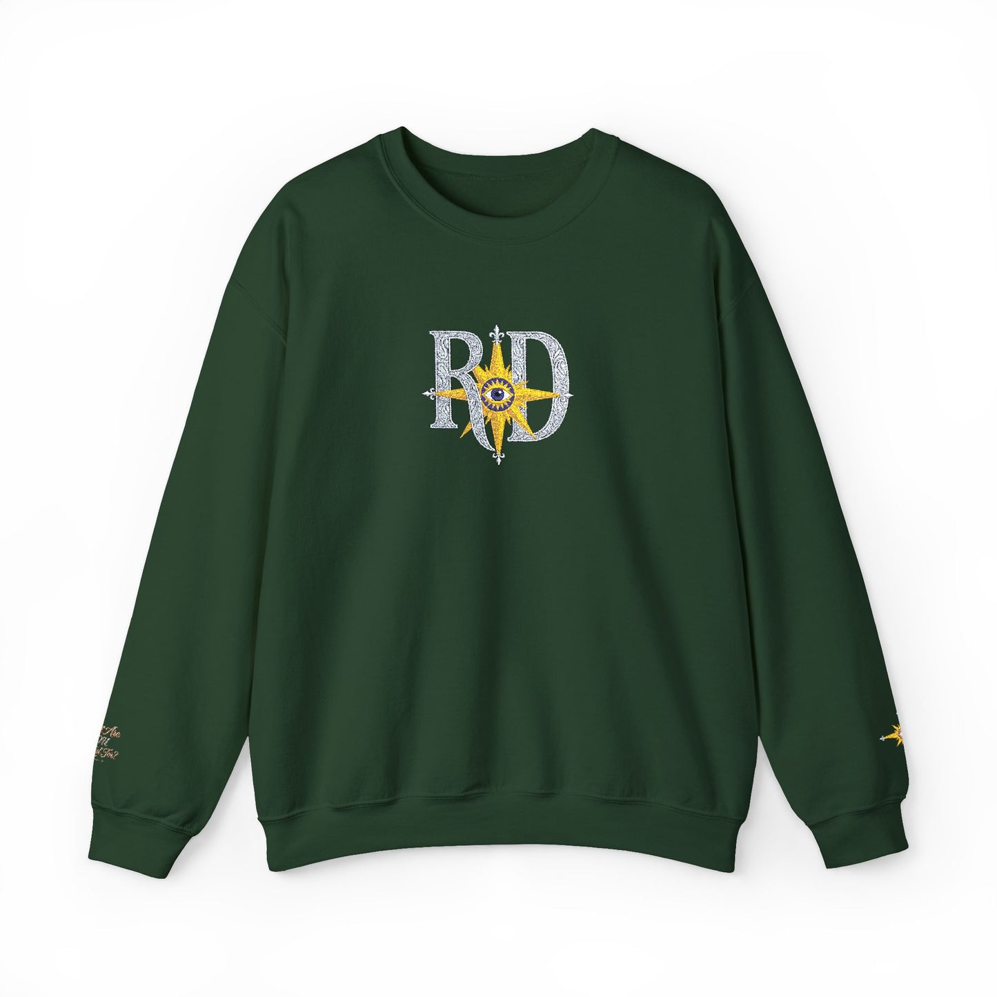 Reanne Dupris Embroidered Crewneck Sweatshirt with embroidered sleeves