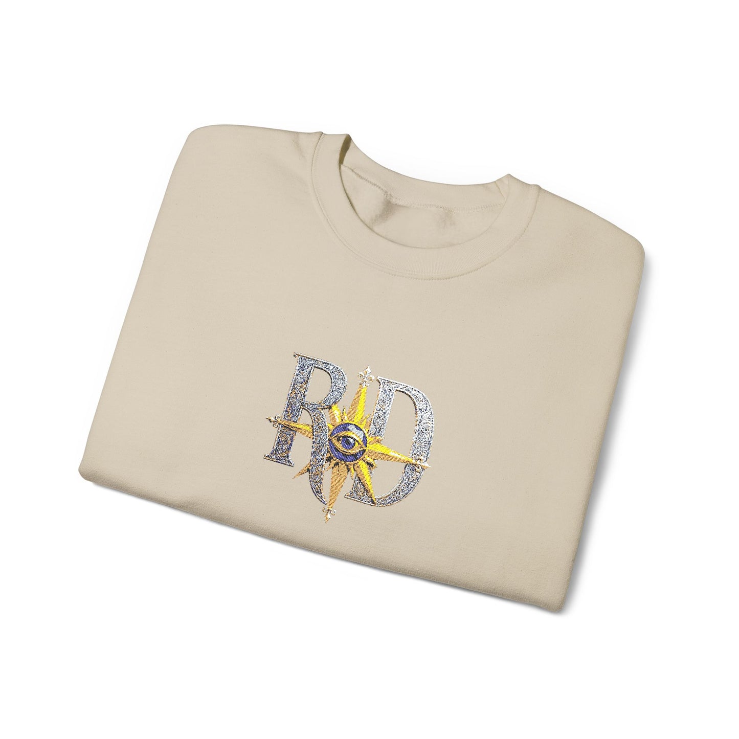 Reanne Dupris Embroidered Crewneck Sweatshirt with embroidered sleeves