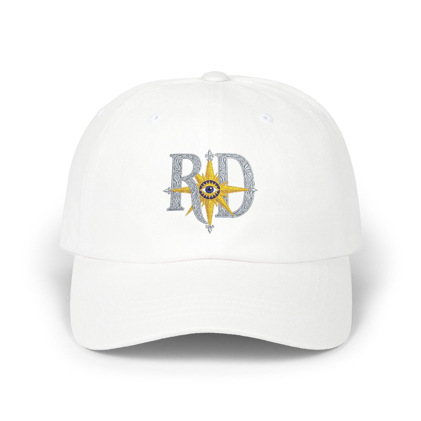 Reanne Dupris Compass Dad Cap — Embroidered 'RD' Nautical Logo Baseball Hat