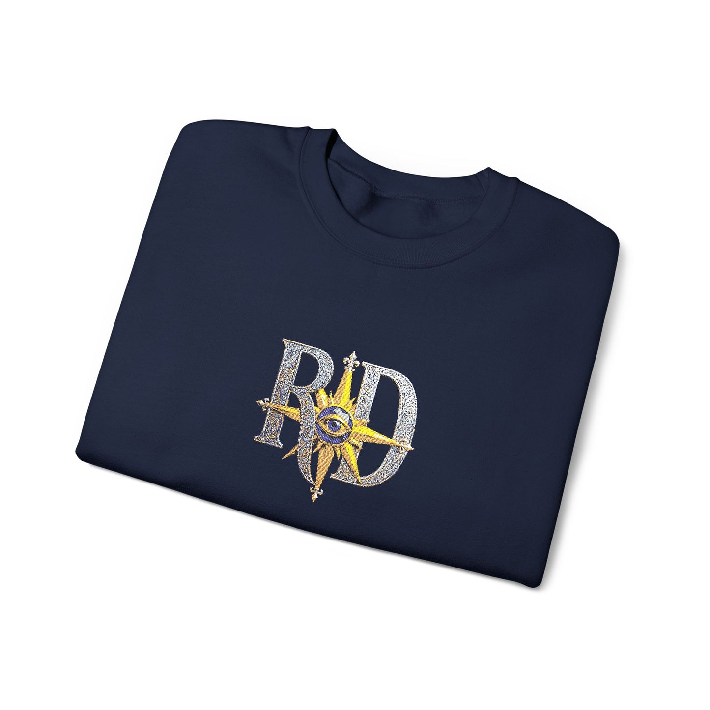 Reanne Dupris Embroidered Crewneck Sweatshirt with embroidered sleeves