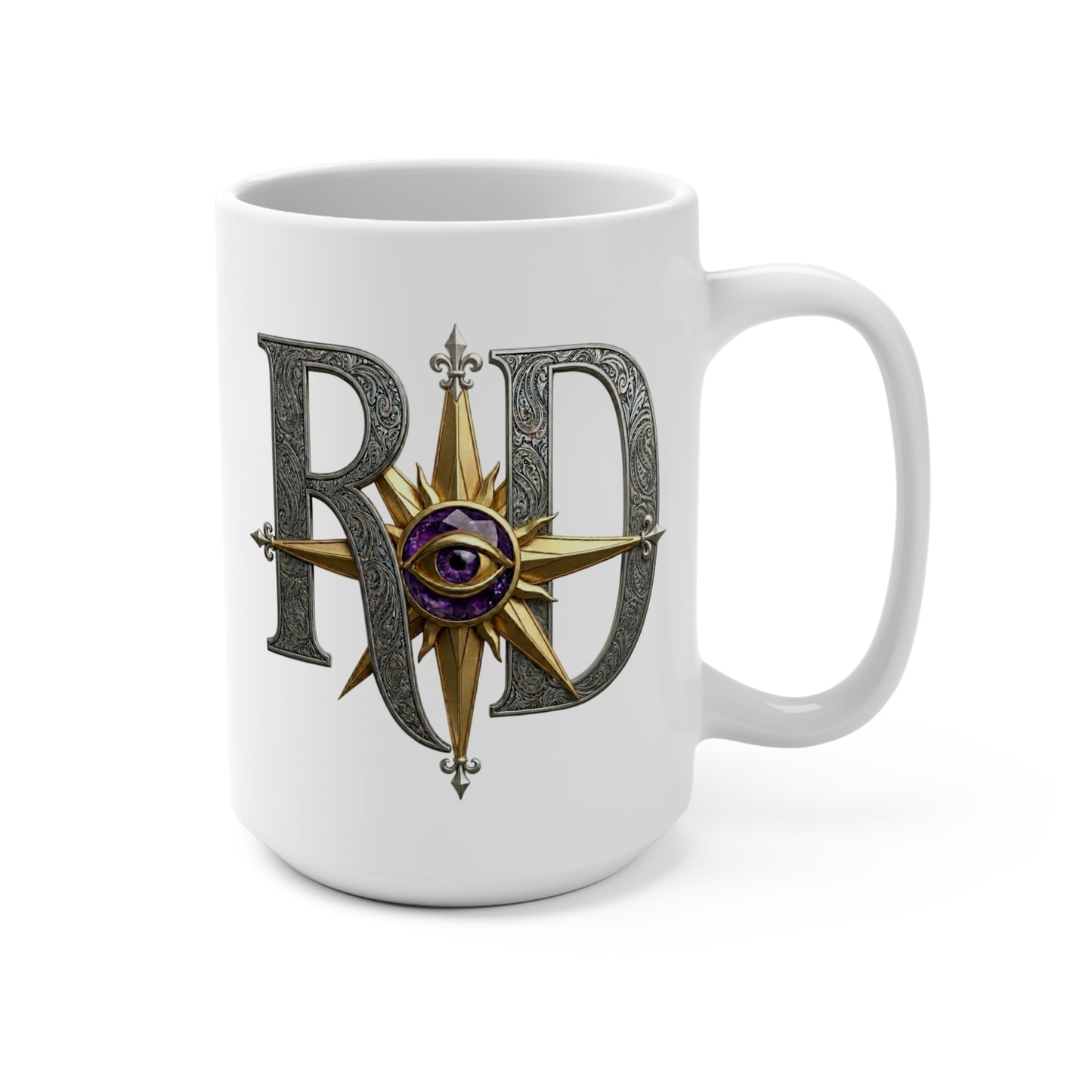 “Everything Always Matters” Mug — RPG Compass Eye 15oz Ceramic Coffee Mug