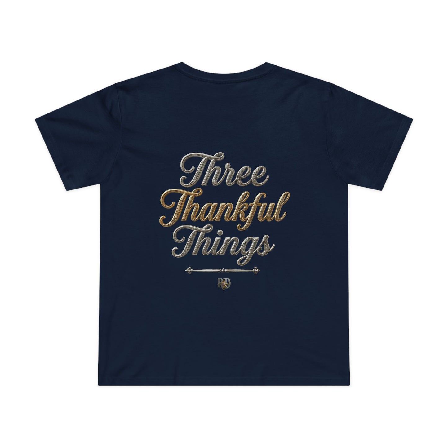 "Three Thankful Things" Women’s Maple Tee
