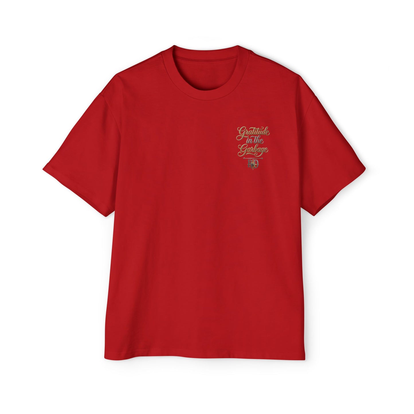 Gratitude in the Garbage Oversized Tee — Men's Graphic T‑Shirt