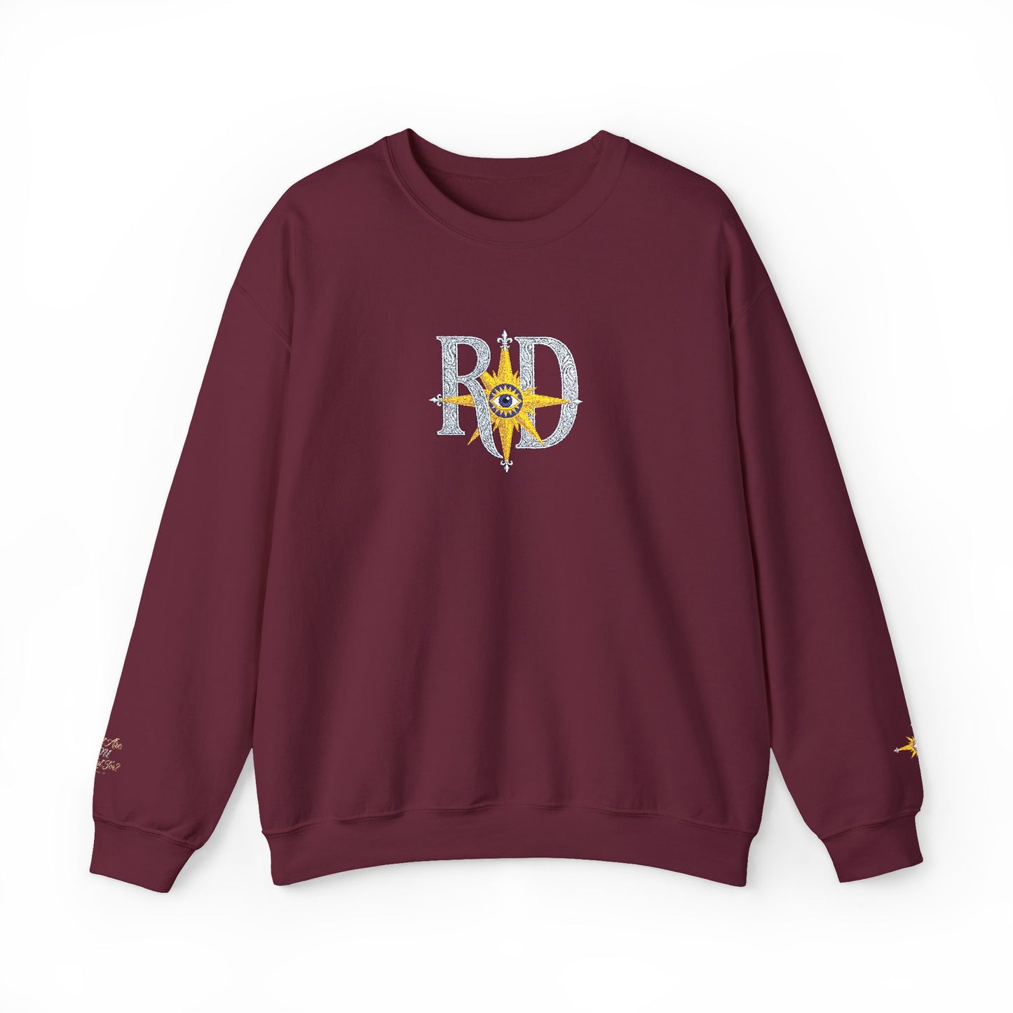 Reanne Dupris Embroidered Crewneck Sweatshirt with embroidered sleeves