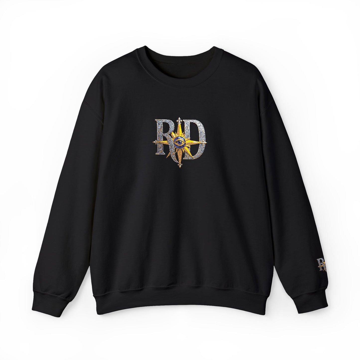 Reanne Dupris Embroidered Crewneck Sweatshirt with embroidered sleeves