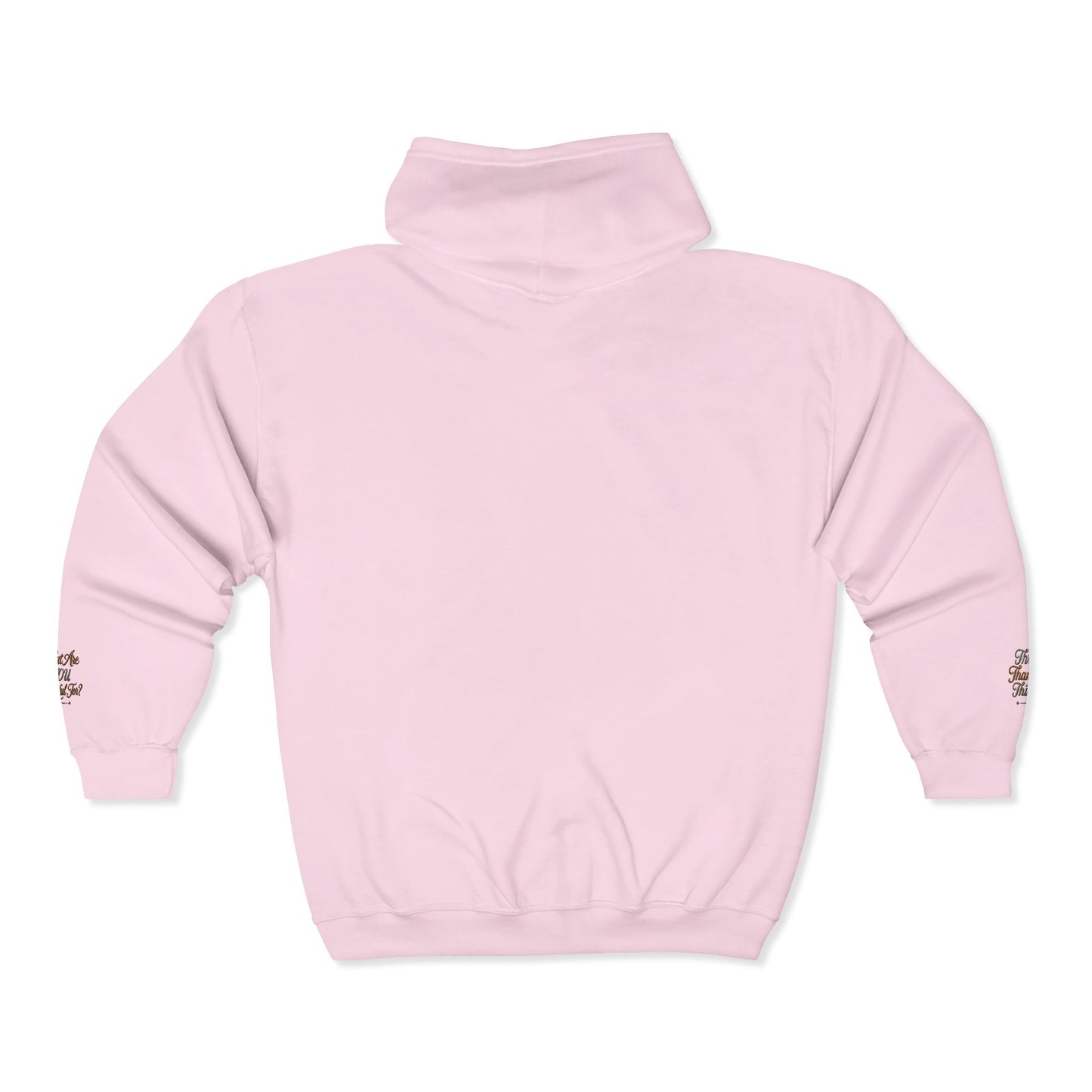 Reanne Dupris Embroidered with Three Thankful Things on sleeves Zip Hoodie —