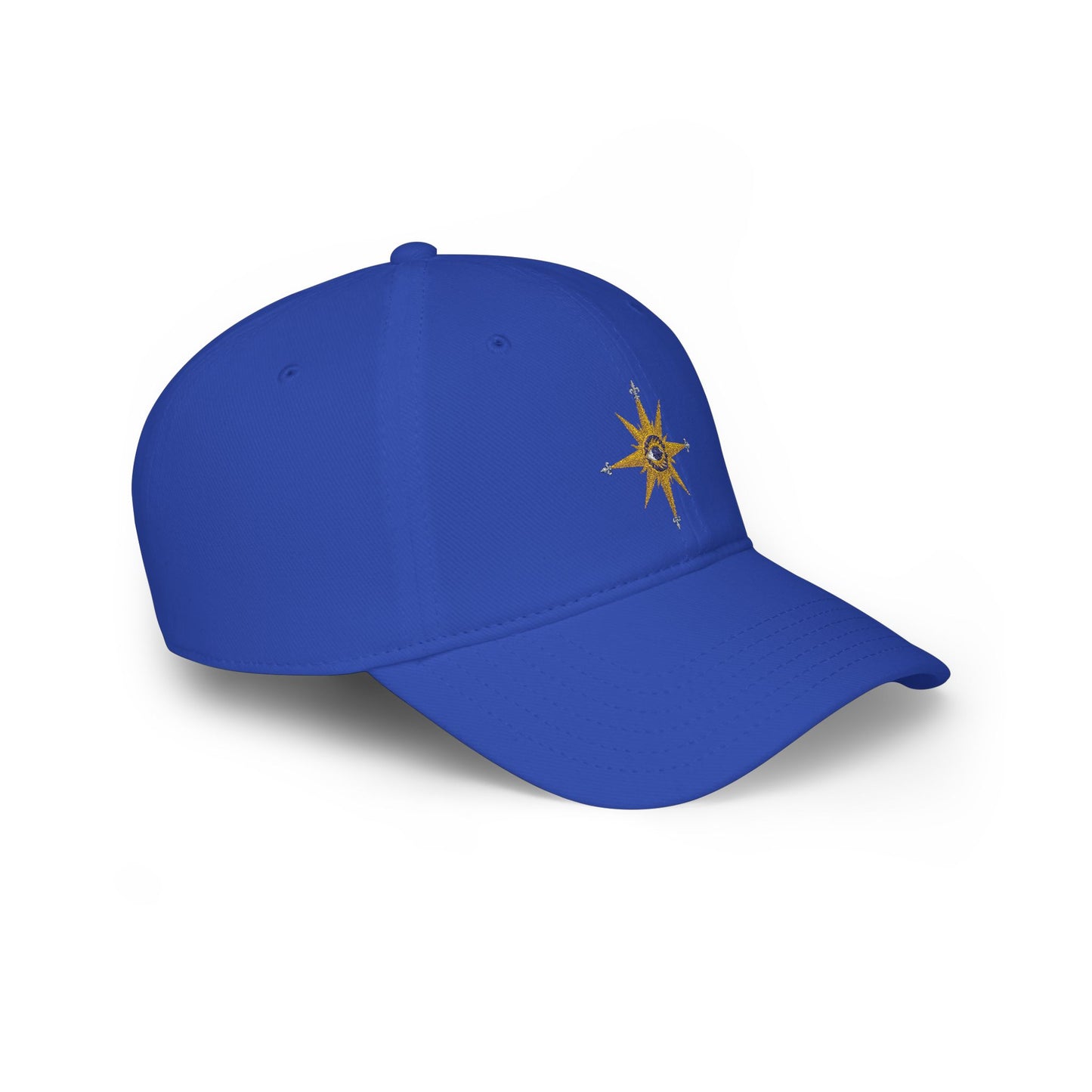 Reanne Dupris Compass Low Profile Cap — Golden Compass Rose Embroidered Hat