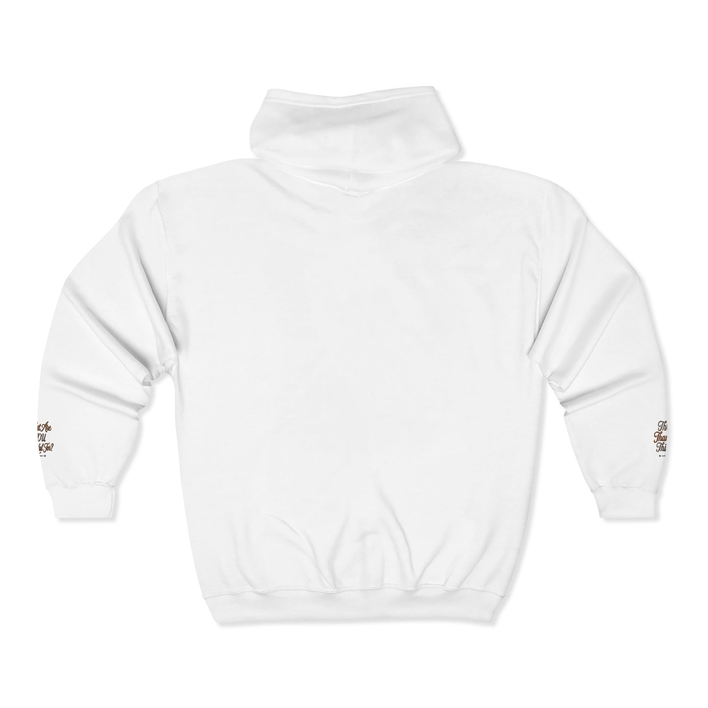 Reanne Dupris Embroidered with Three Thankful Things on sleeves Zip Hoodie —