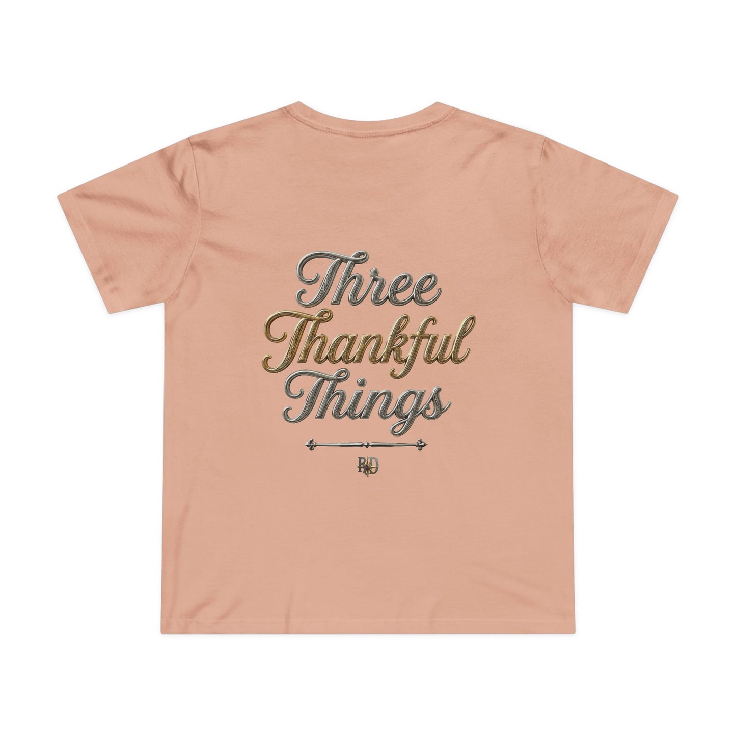 "Three Thankful Things" Women’s Maple Tee