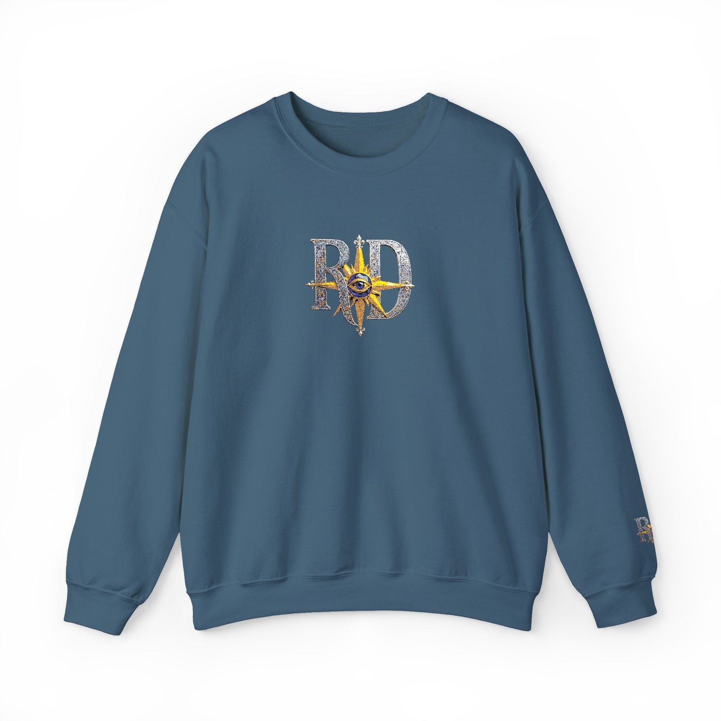 Reanne Dupris Embroidered Crewneck Sweatshirt with embroidered sleeves