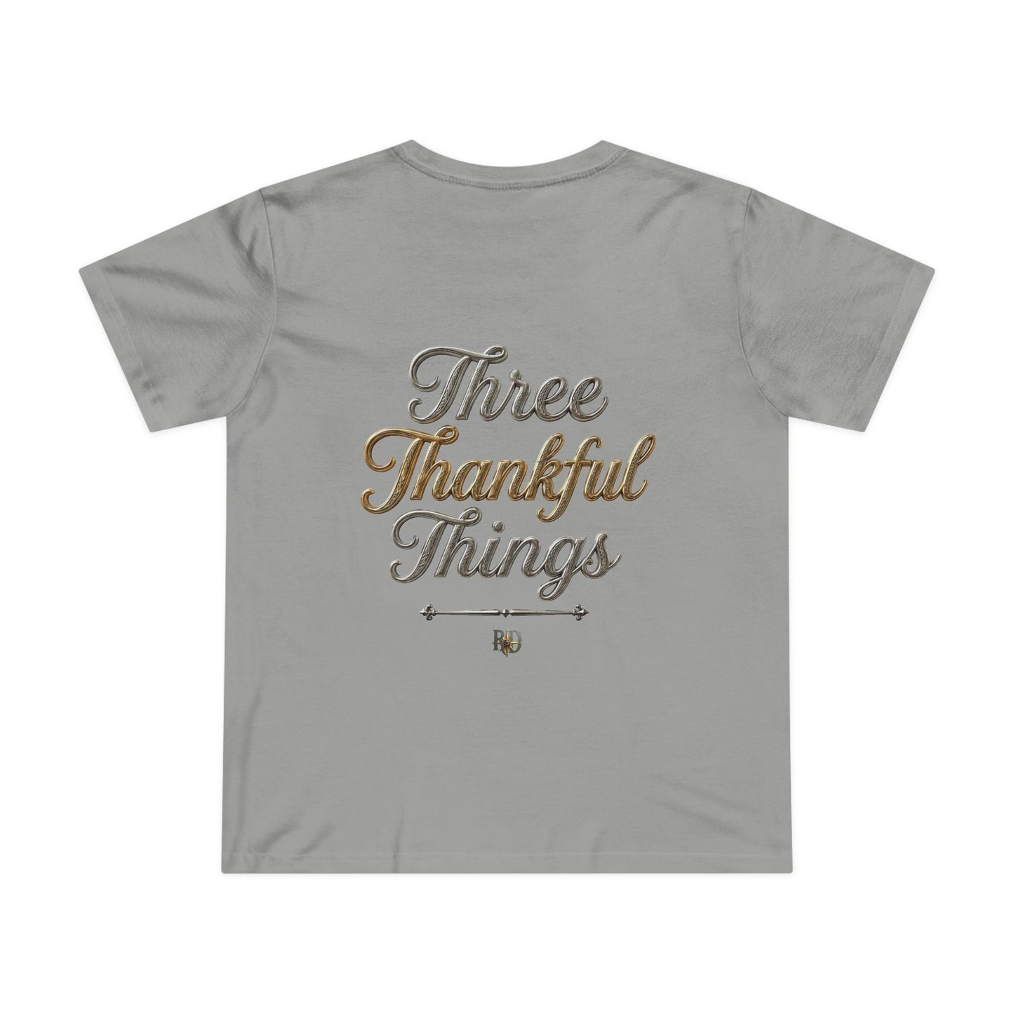 "Three Thankful Things" Women’s Maple Tee