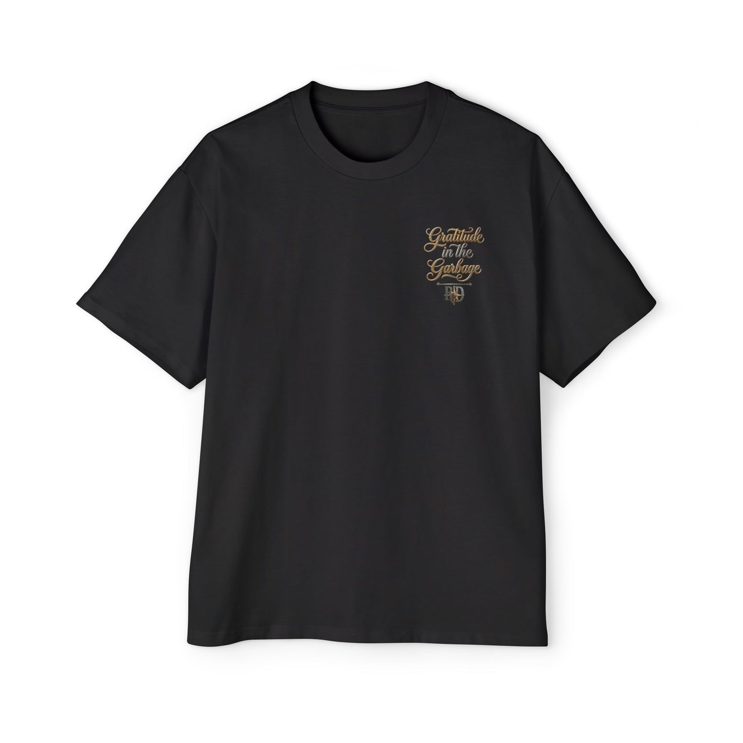 Gratitude in the Garbage Oversized Tee — Men's Graphic T‑Shirt