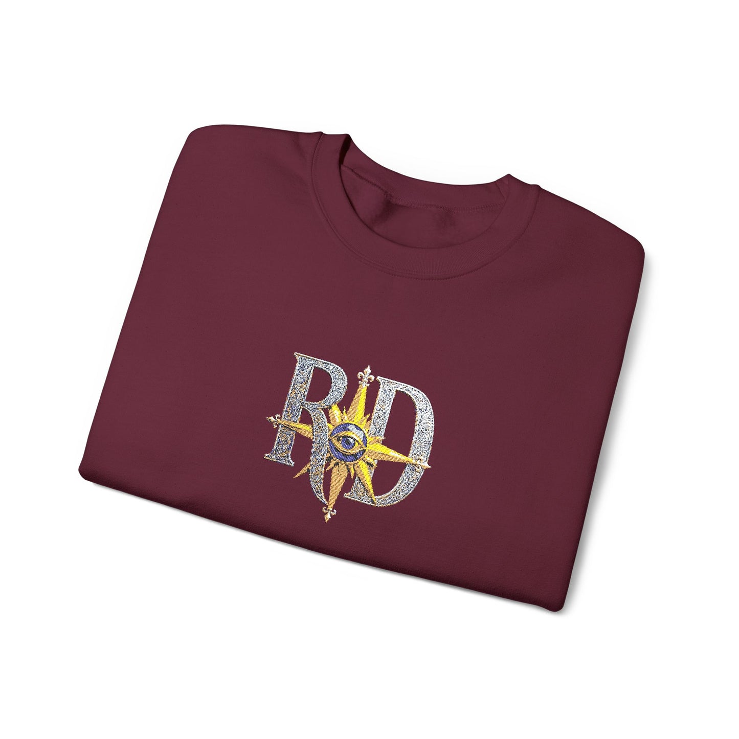 Reanne Dupris Embroidered Crewneck Sweatshirt with embroidered sleeves