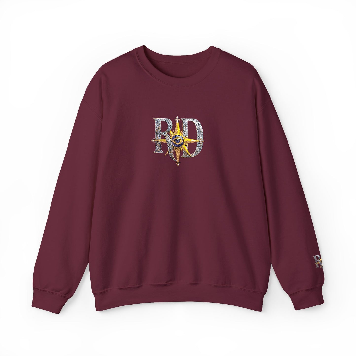 Reanne Dupris Embroidered Crewneck Sweatshirt with embroidered sleeves