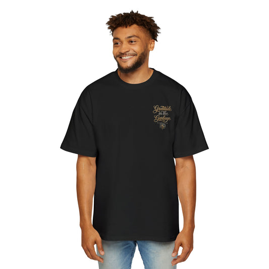 Gratitude in the Garbage Oversized Tee — Men's Graphic T‑Shirt