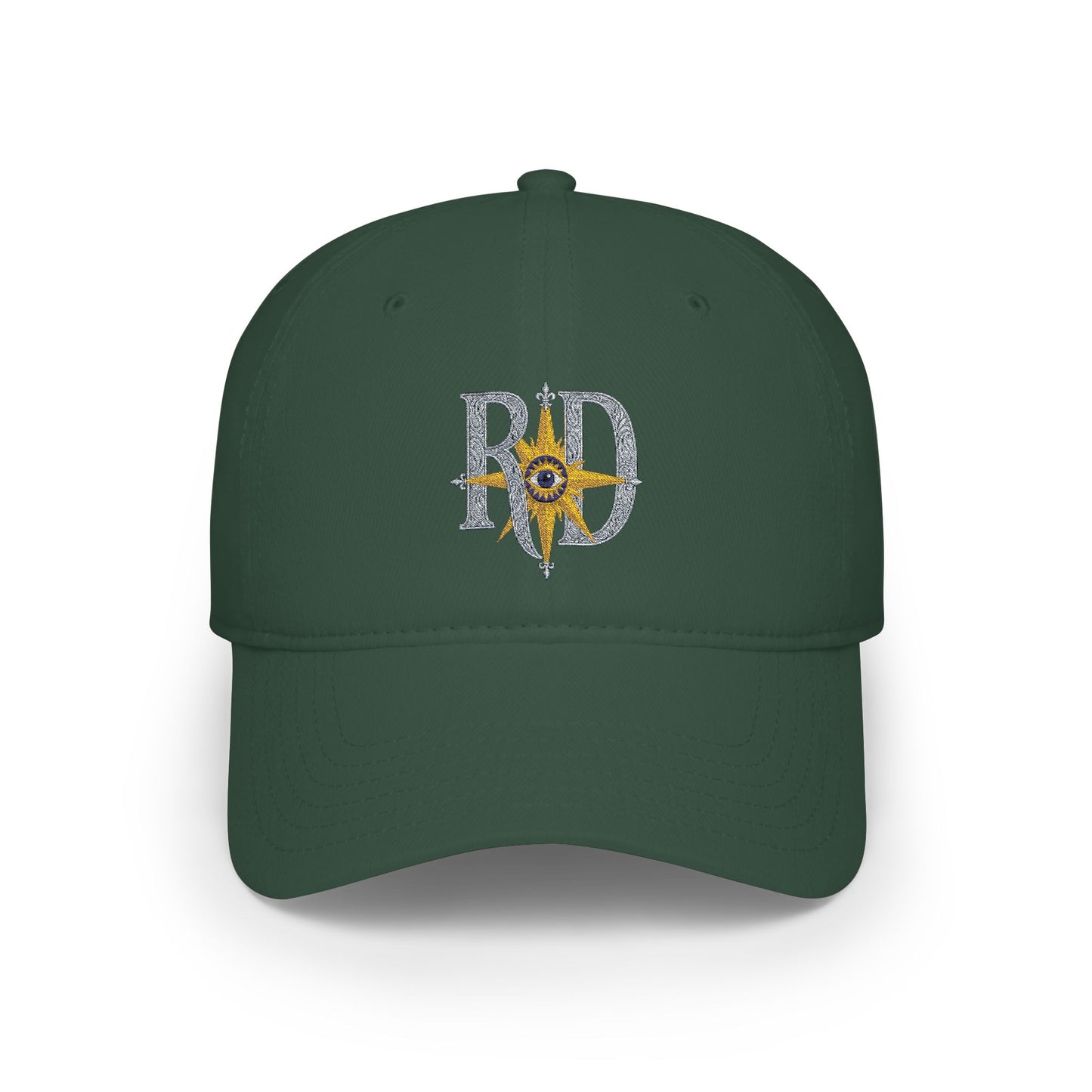 Low Profile Cap — Rustic Compass Rose RD Embroidered Hat