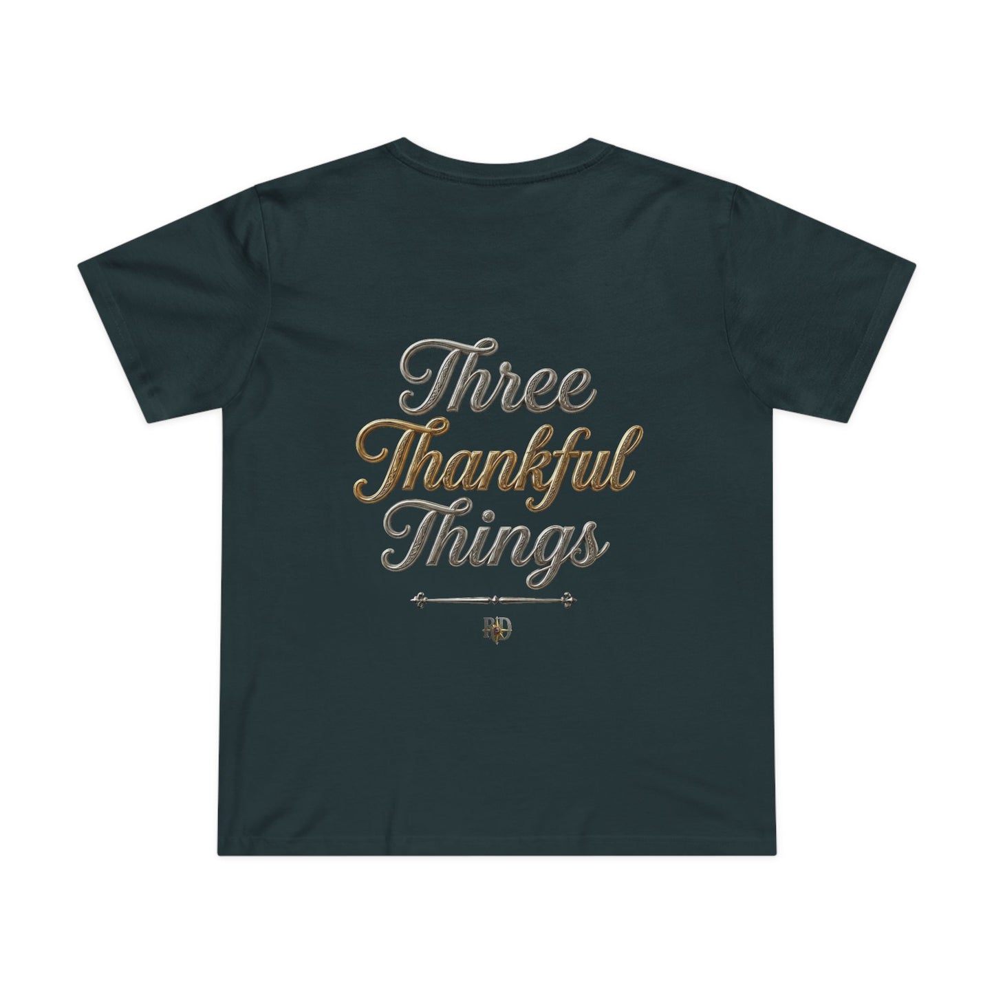 "Three Thankful Things" Women’s Maple Tee
