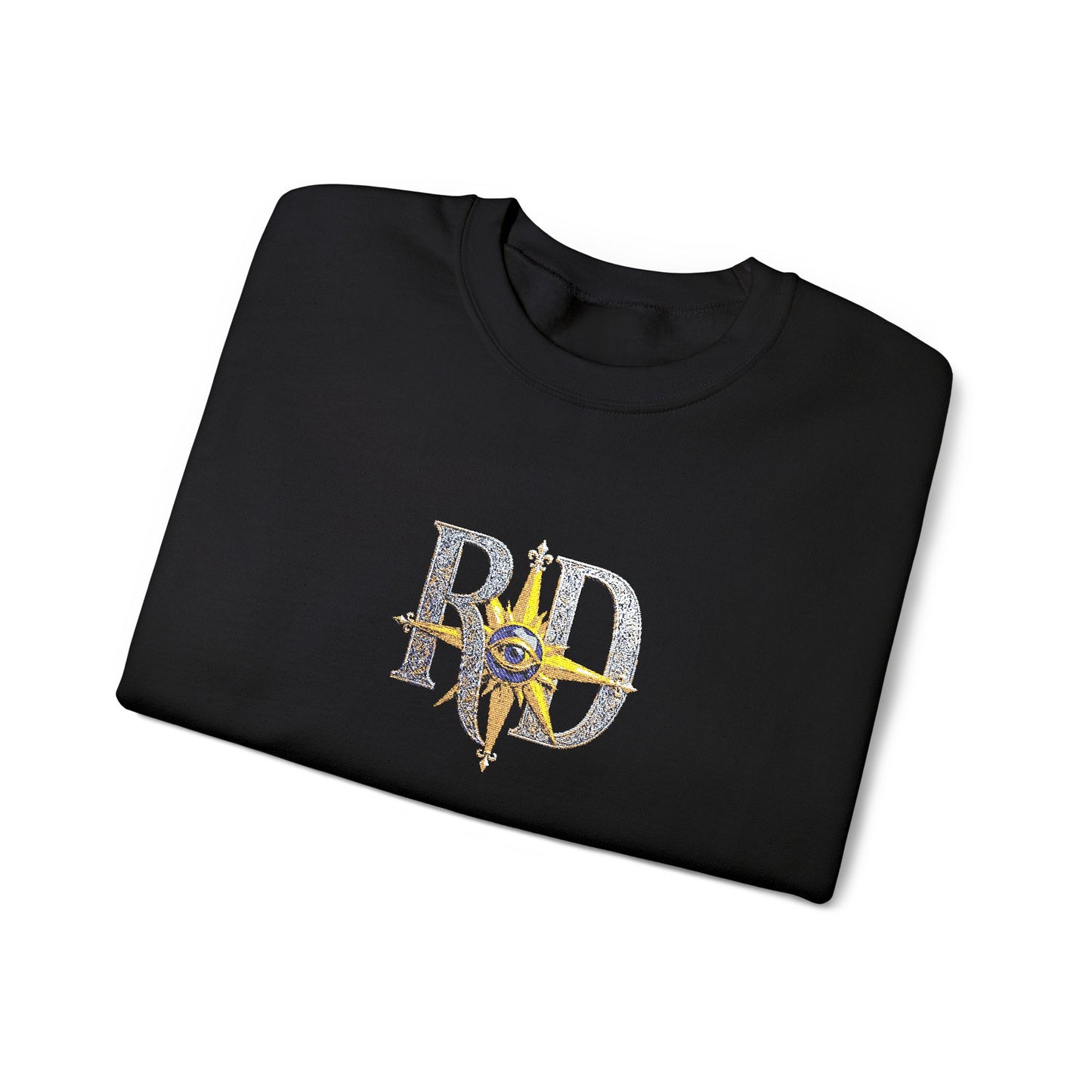 Reanne Dupris Embroidered Crewneck Sweatshirt with embroidered sleeves
