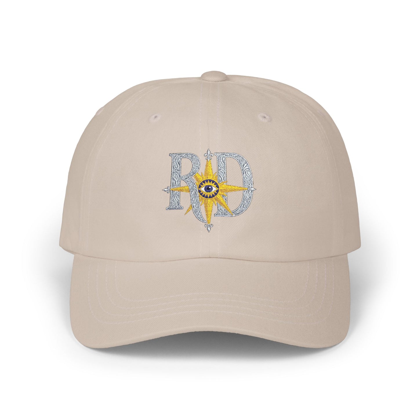 Reanne Dupris Compass Dad Cap — Embroidered 'RD' Nautical Logo Baseball Hat