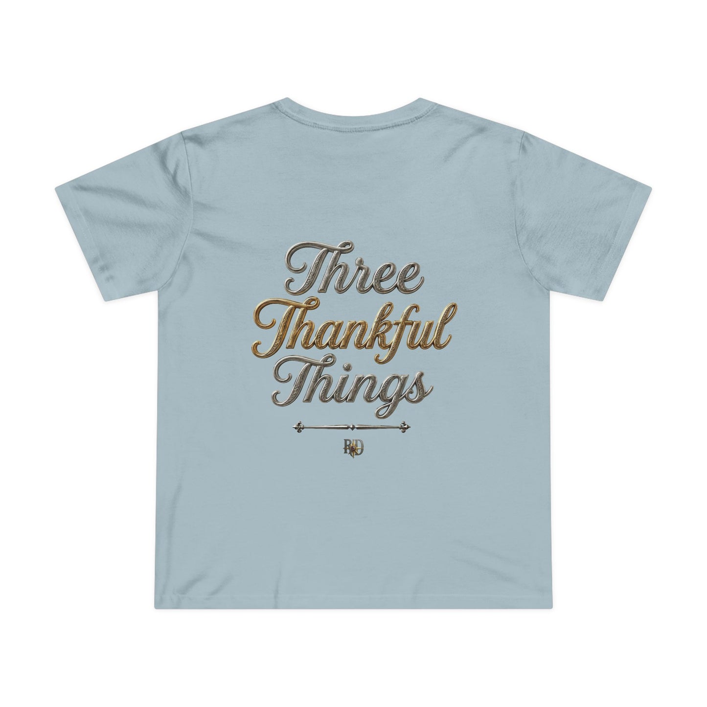 "Three Thankful Things" Women’s Maple Tee