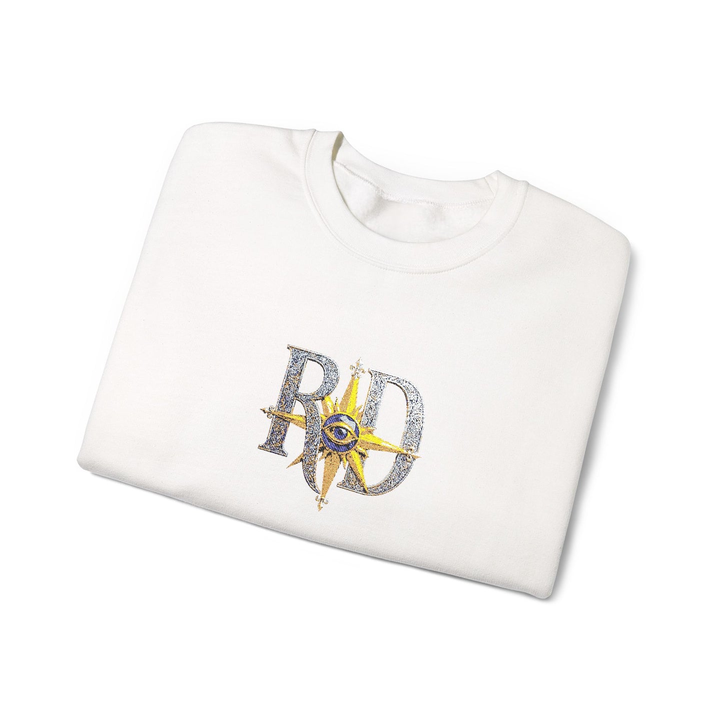 Reanne Dupris Embroidered Crewneck Sweatshirt with embroidered sleeves
