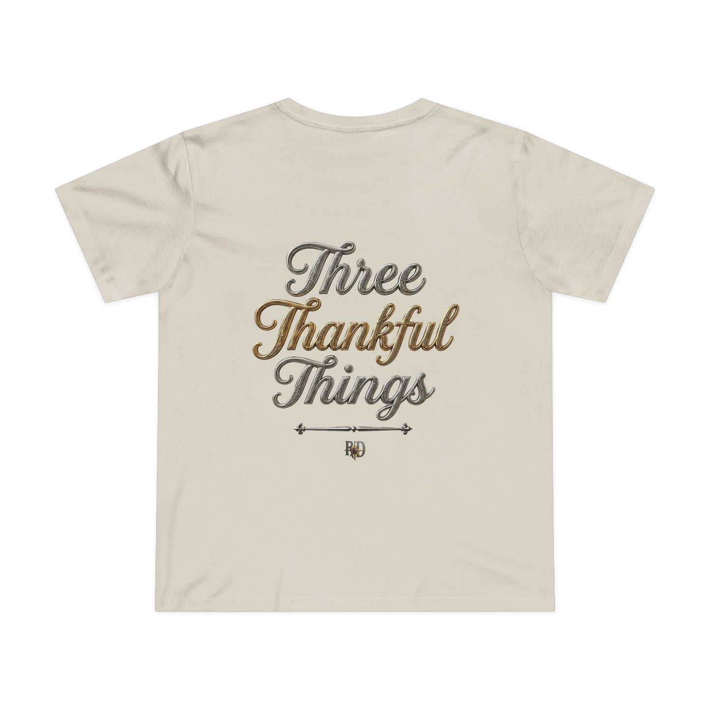 "Three Thankful Things" Women’s Maple Tee