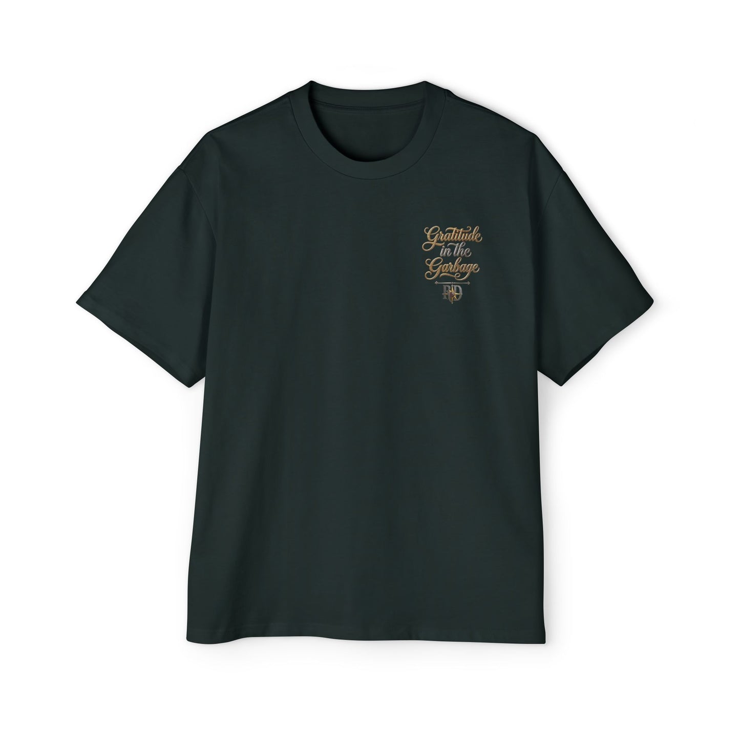 Gratitude in the Garbage Oversized Tee — Men's Graphic T‑Shirt
