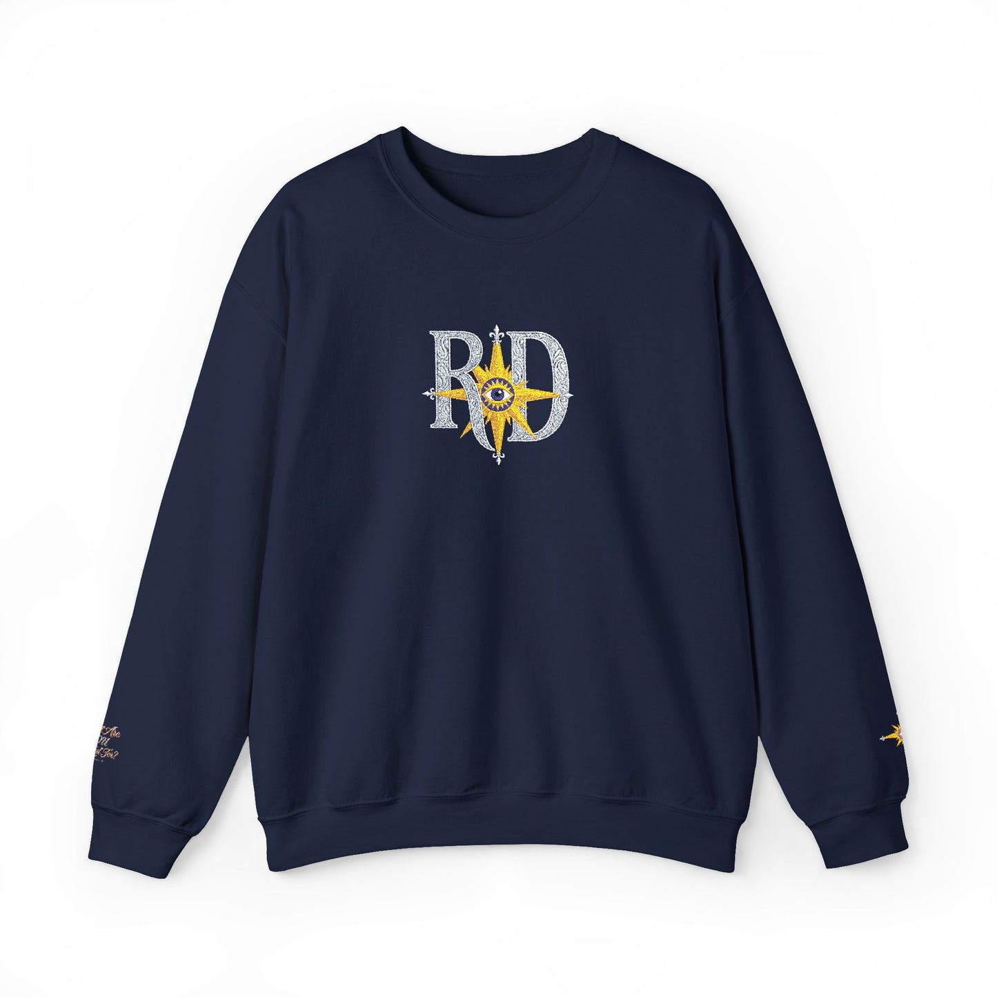 Reanne Dupris Embroidered Crewneck Sweatshirt with embroidered sleeves