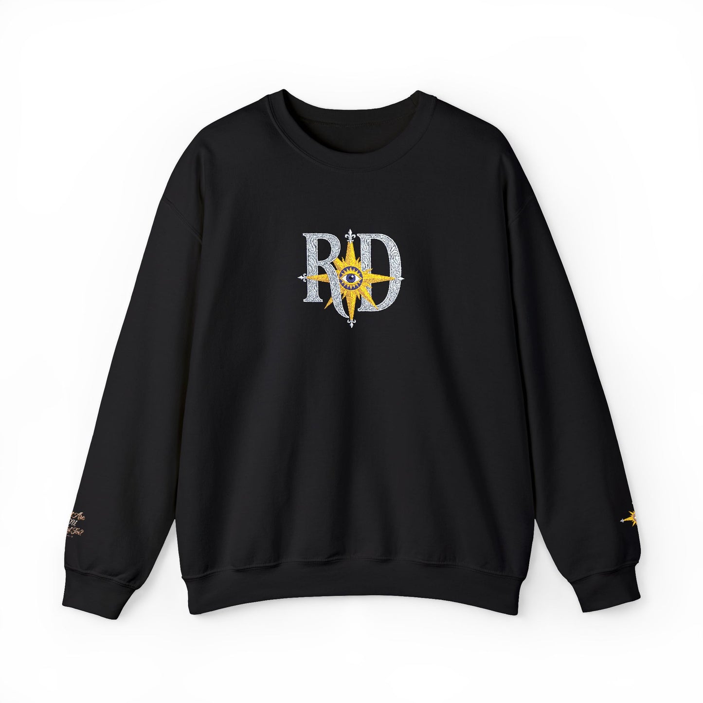 Reanne Dupris Embroidered Crewneck Sweatshirt with embroidered sleeves