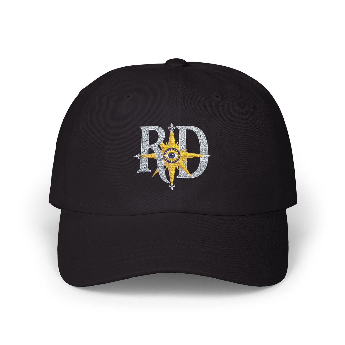 Reanne Dupris Compass Dad Cap — Embroidered 'RD' Nautical Logo Baseball Hat