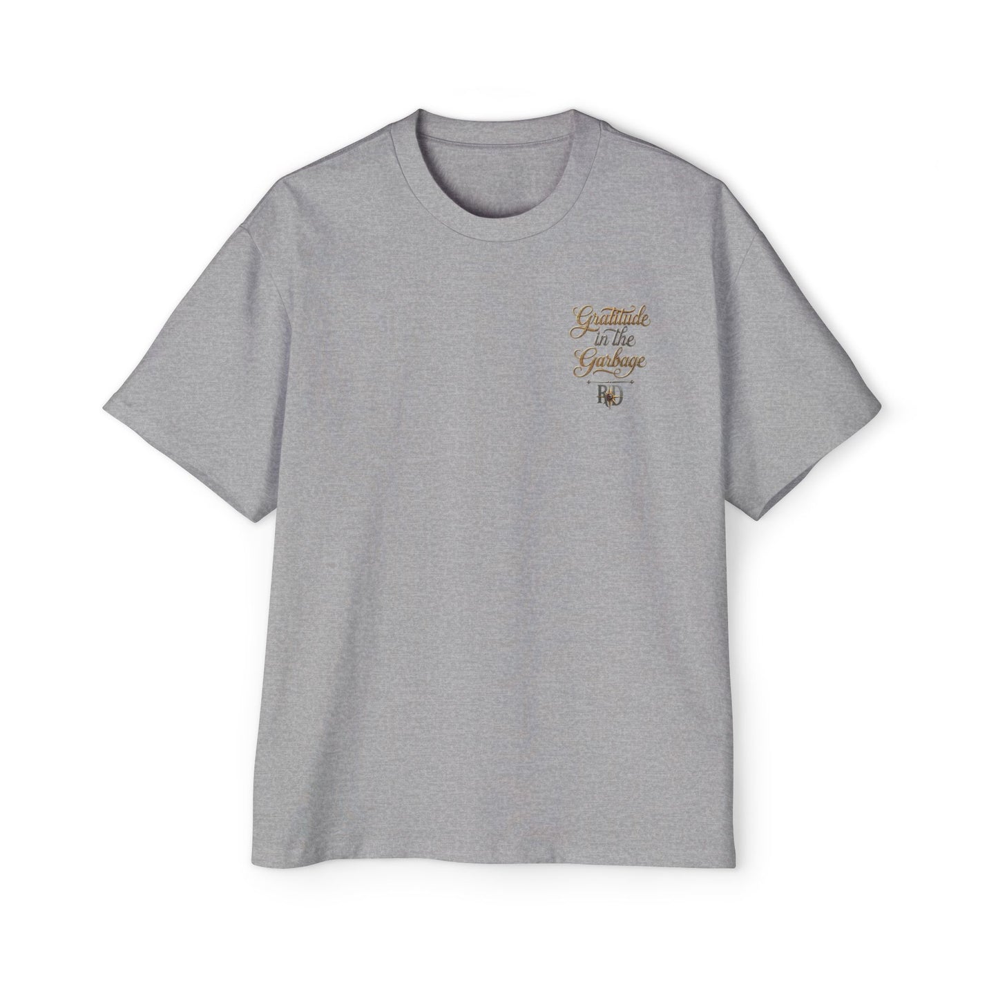 Gratitude in the Garbage Oversized Tee — Men's Graphic T‑Shirt