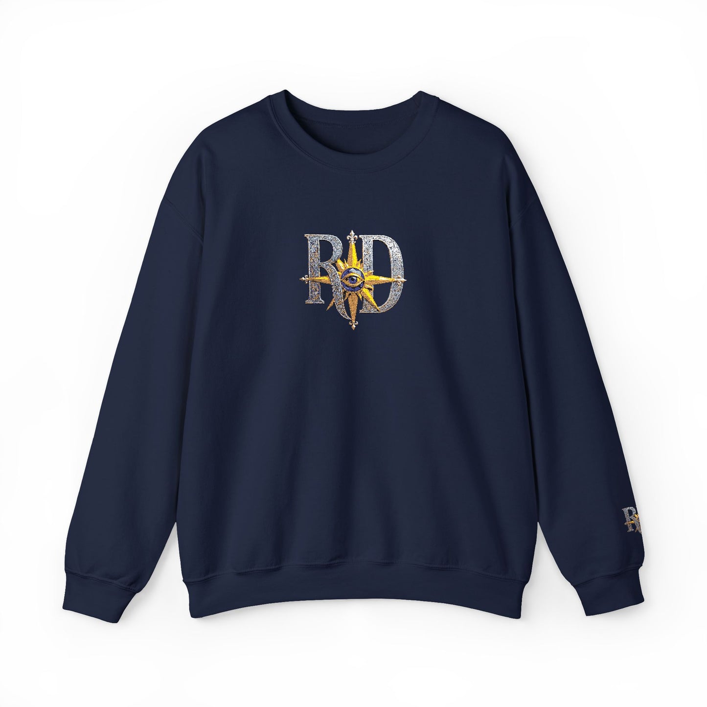Reanne Dupris Embroidered Crewneck Sweatshirt with embroidered sleeves