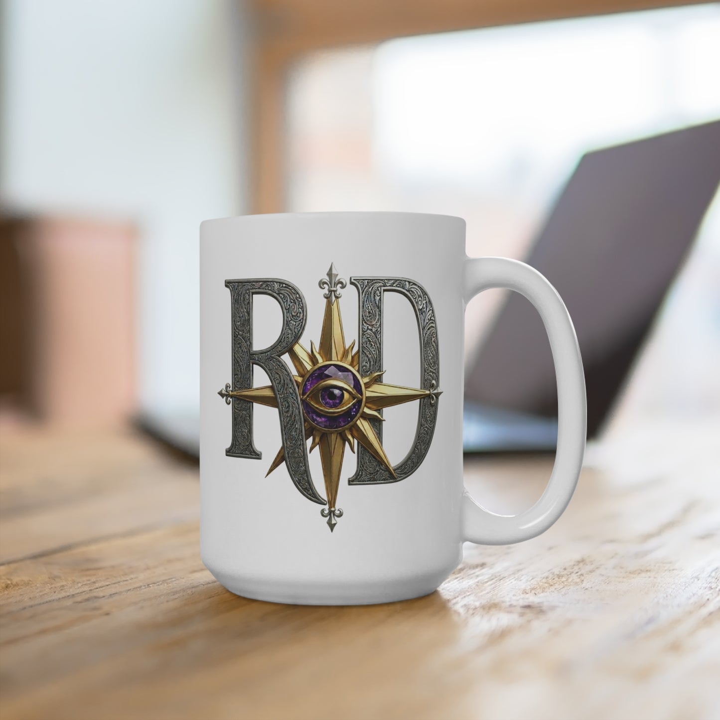 “Everything Always Matters” Mug — RPG Compass Eye 15oz Ceramic Coffee Mug