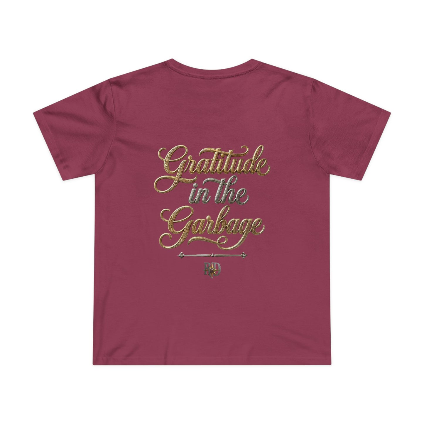 "Gratitude In The Garbage" Women’s Maple Tee