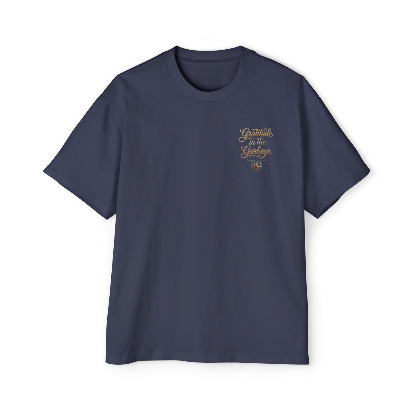 Gratitude in the Garbage Oversized Tee — Men's Graphic T‑Shirt