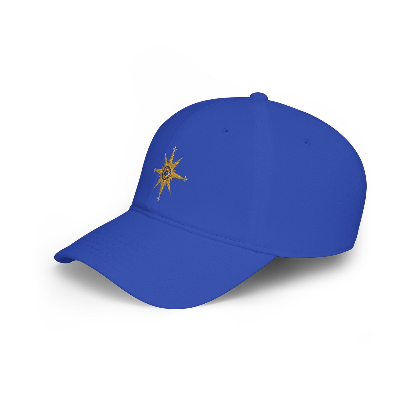 Reanne Dupris Compass Low Profile Cap — Golden Compass Rose Embroidered Hat