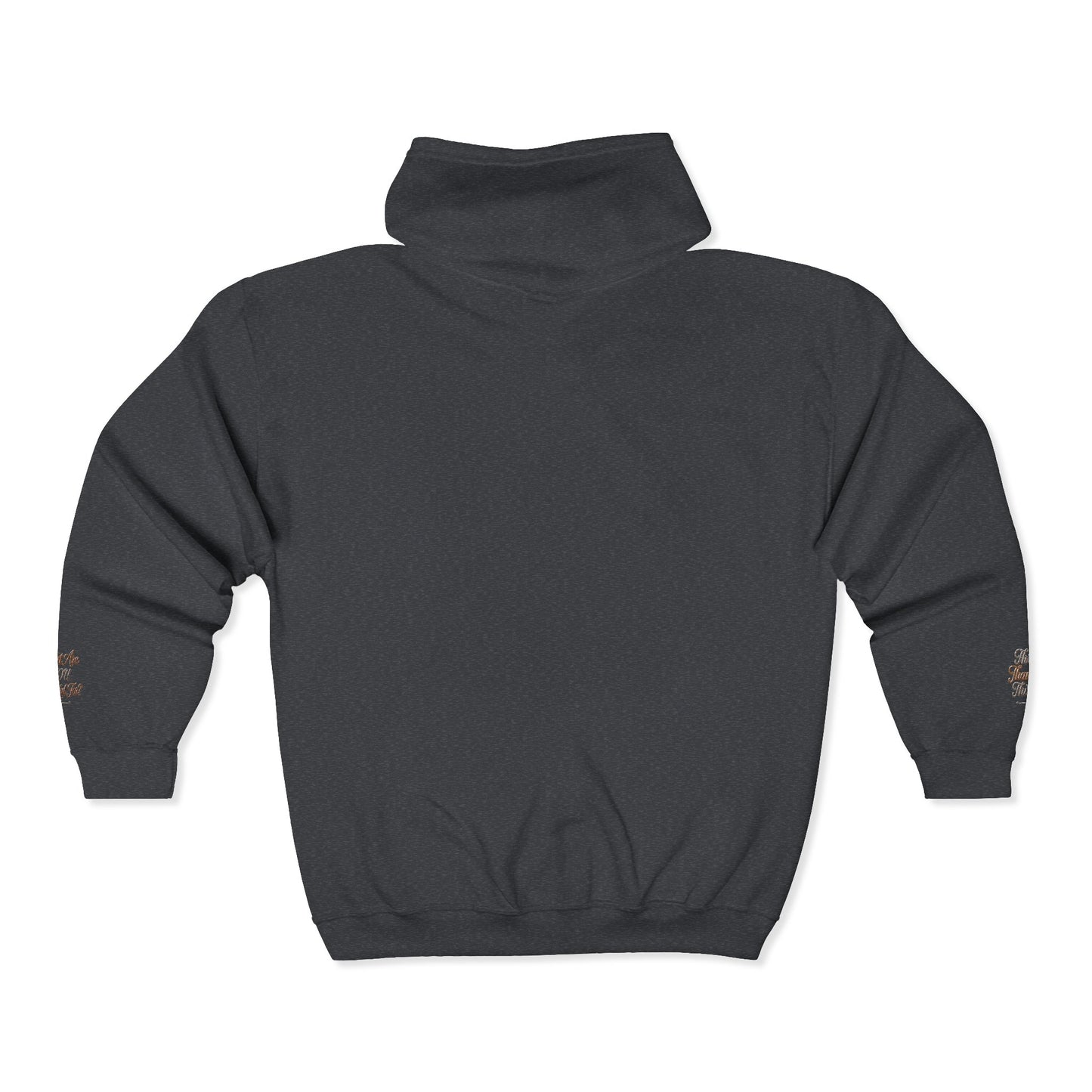Reanne Dupris Embroidered with Three Thankful Things on sleeves Zip Hoodie —