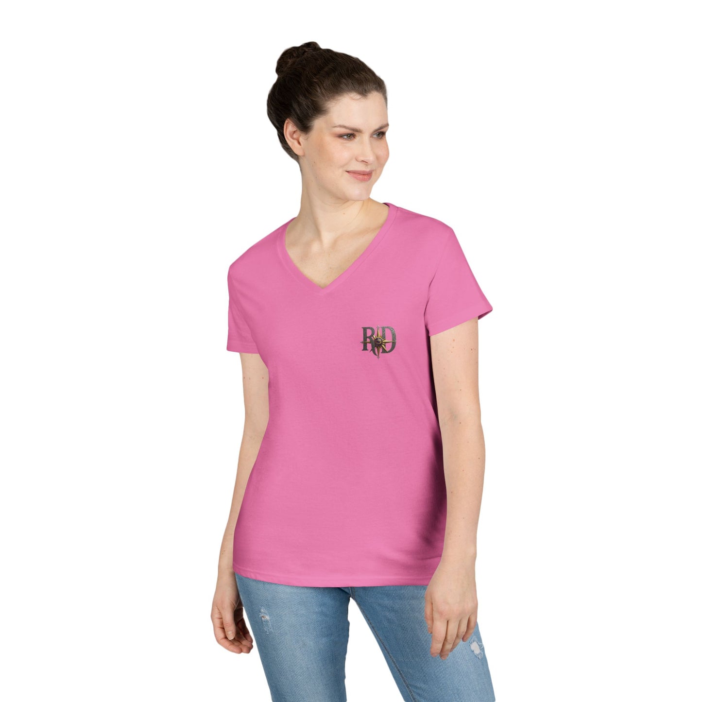Reanne Dupris Compass  V-Neck Tee —