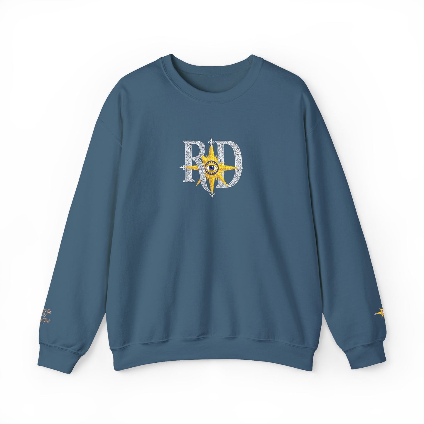 Reanne Dupris Embroidered Crewneck Sweatshirt with embroidered sleeves