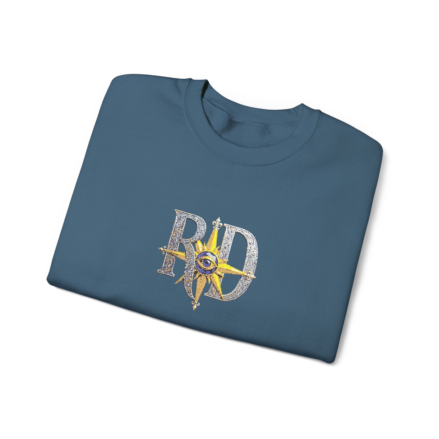 Reanne Dupris Embroidered Crewneck Sweatshirt with embroidered sleeves