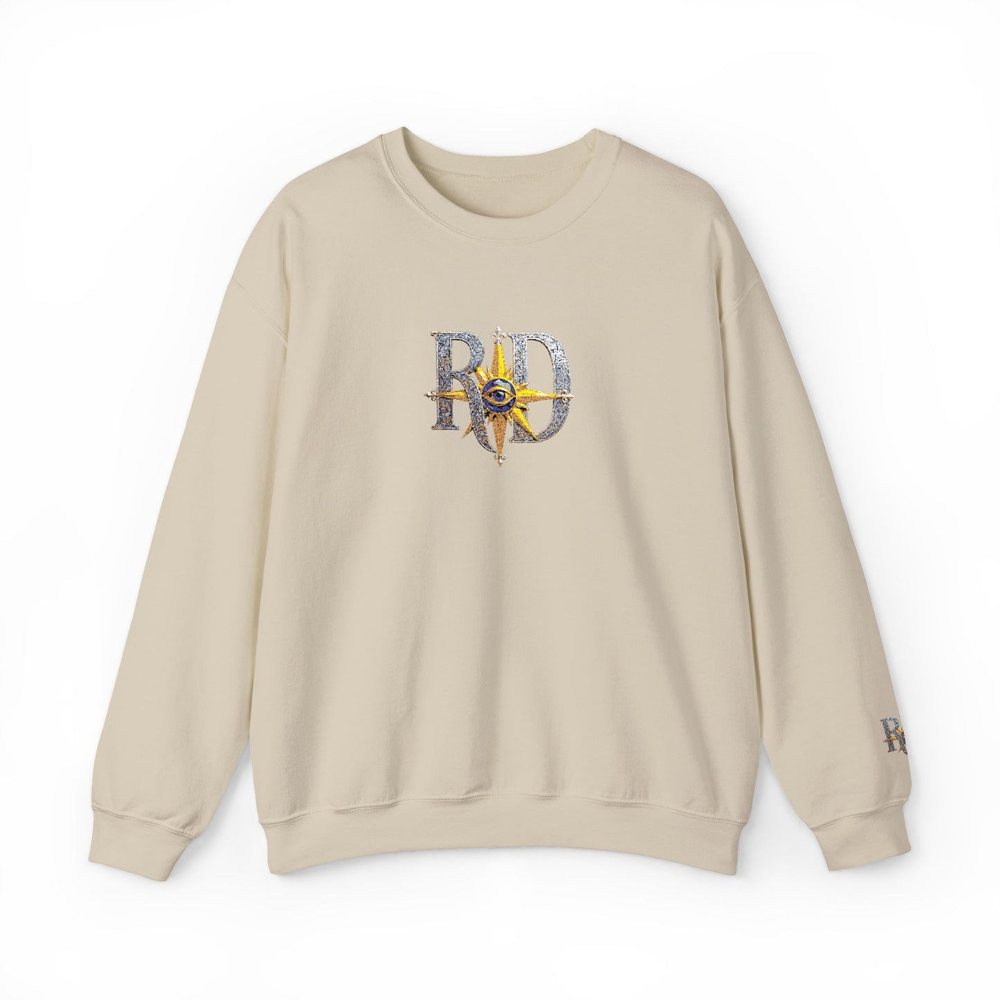 Reanne Dupris Embroidered Crewneck Sweatshirt with embroidered sleeves
