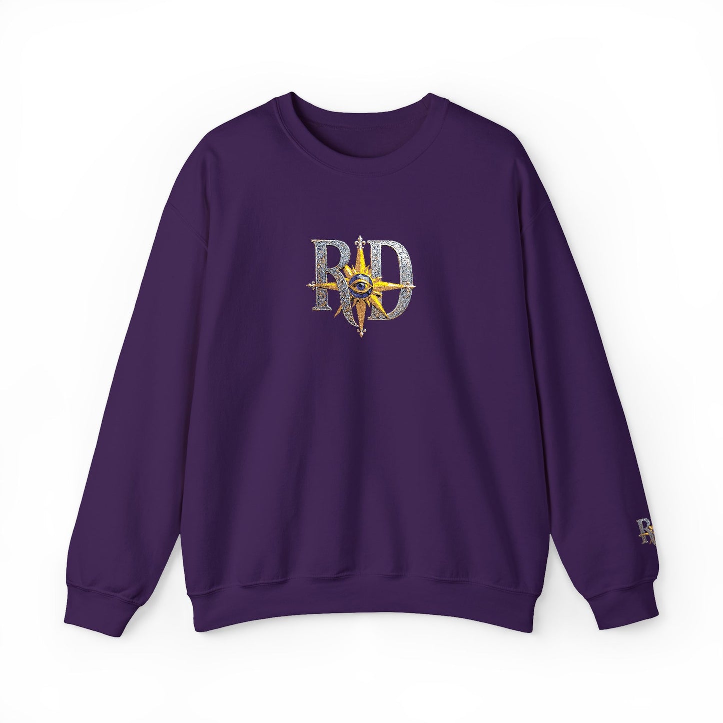 Reanne Dupris Embroidered Crewneck Sweatshirt with embroidered sleeves