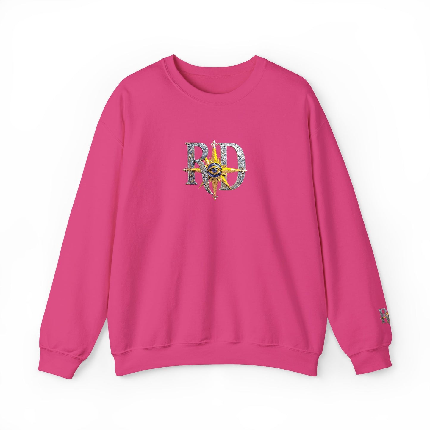 Reanne Dupris Embroidered Crewneck Sweatshirt with embroidered sleeves