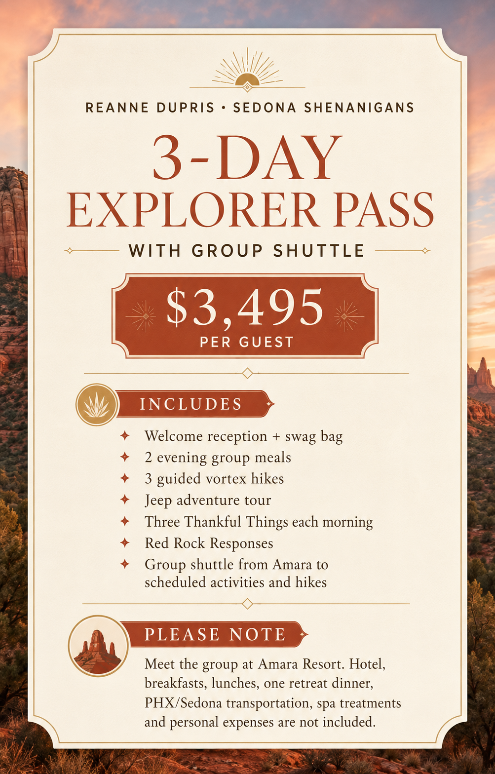 SEDONA Shenanigans $2995-$5695